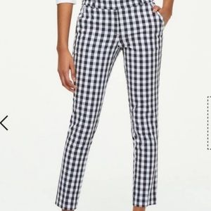 Loft Outlet Modern Skinny Ankle Pant in Gingham